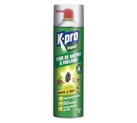 K.PRO VERT Aérosol Foudroyant Nids de Guêpes et Frelons 500ML - Action Foudroyante et diffusion longue portée jusqu'à 6 mètres - à base de pyrètre végétal
