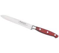 K SABATIER - Couteau Tomate 13 Cm Gamme Elegance - Acier Inoxydable - Manche Bois - 100% Forge - Entièrement Fabrique en France
