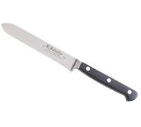 K SABATIER - Couteau Tomate 13 Cm Gamme Proxus - Acier Inoxydable - Manche Noir - 100% Forge - Entièrement Fabrique en France