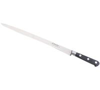 K SABATIER - Saumon 30 Cm Gamme Authentique - Acier Inoxydable - Manche Noir - 100% Forge - Entièrement Fabrique en France