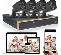 K3042HV 1080P HD 4CH DVR Recorder 1080N Outdoor CCTV Home Security Camera System EU