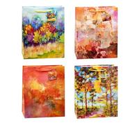 K3T Art on Canvas 87319 Lot de 4 sacs cadeaux Grand format (H x l x P) 32 x 26 x 13,5 cm