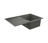 K400 Evier en quartz composite avec égouttoir réversible 780x500 mm, gris granite (G31639AT0-G)