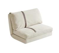 K5d1P9m7 Fauteuil Sac Canapé-lit Tatami Paresseux, Chaise Longue Simple, Petit canapé for Chambre Principale et Balcon(Blanc,Grand)