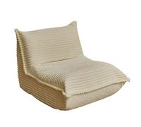 K5d1P9m7 Fauteuil Sac Canapé Paresseux for Chambre à Coucher et Balcon, canapé inclinable au Sol, siège de Salon Simple(Blanc)