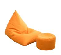 K5d1P9m7 Fauteuil Sac Pouf Simple, canapé Paresseux, Petit Appartement, Chaise de Sol for Salon, Longue(Orange,Grand)