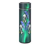KAAVIYO Panda Espace Vert Thermos Café Isolée sous Vide Isothermes en Acier Inoxydable Bouteille d'eau Isotherme Tasse