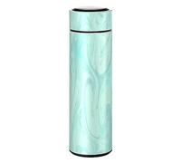 KAAVIYO Peinture À L'Encre Marbre Vert Art Thermos Café Isolée sous Vide Isothermes en Acier Inoxydable Bouteille d'eau Isotherme Tasse