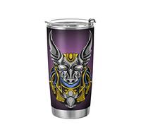 KAAVIYO Robot Vache D'Or Art Bouteille D'Eau De Sport Bouteille En Acier Inoxydable Thermique avec Paille pour Voiture Garçons Filles