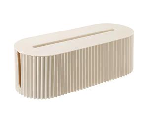 Kabelaufbewahrungsbox, Kabelorganizer aus Kunststoff mit Steckdosenleiste, 33 cm Lang, Ideal für Zuhause und Büro, mit Deckel, schützt vor Staub und Wasser