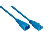 kabelmeister Rallonge pour appareils à Froid - Fiche C14 vers Prise C13 - Bleu - 0,75 mm² - 2 m