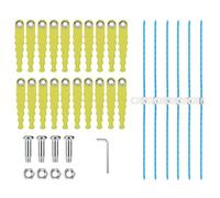 Kaberalty ACFHRL2 Lame de débroussailleuse + ligne flexible prédécoupée améliorée de 0,3 cm compatible avec Ryobi 18 V, hybride, 24 V, 40 V, Ry40210, Ry40210a P2080, P2008A, P2008, P20100, P20010A