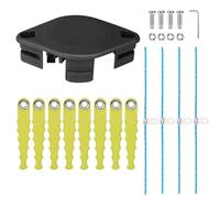 Kaberalty ACFHRL2 Tête de débroussailleuse + ligne flexible prédécoupée améliorée de 0,3 cm compatible avec Ryobi 18 V, 24 V et 40 V Ry40210a P2080, P2008A, P2008, P20100, P20010A, P20010