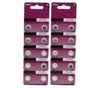 KACCDE Lot de 10 piles bouton alcalines LR726 396 SR726 196 haute capacité AG2/LR726/396 pour montres et jouets