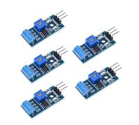 KACCDE Lot de 5 modules sensoriels vibrants SW420 de type normalement fermé | Module sensoriel de détection vibrante pour projets de microcontrôleur d'alarme basse fréquence normalement fermé
