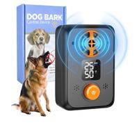 kacylzom Anti Aboiement Chien Ultrason Puissant - Appareil Anti-Aboiement Ultrasonique Chien avec 5 Fréquences Ajustables, 3 Portées, Arrêt Automatique du Aboiement Intérieur/Extérieur