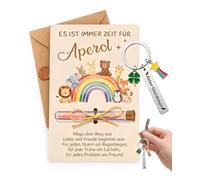 KACZUS Portefeuille Argent Nouveau-Né & Trèfle Porte-Bonheur - Kit 2 Pièces Arc-en-ciel - Design Stable Sécurisé - Cadeau Bébon Significatif Naissance & Baptême
