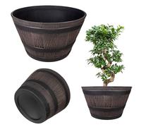 KADAX Bac à plantes Barrelbloom, 53 cm, brun