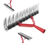 KADAX Aérateur de Gazon, scarificateur Manuel pour Jardin, pelouse, Mousse, Accessoires de Jardin en métal, râteau de Coupe, cultivateur, aérateur de Gazon, scarificateur (unilatéral, sans poignée)