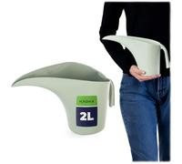 KADAX Arrosoir 2 litres - Petit arrosoir en plastique pour plantes d'intérieur - Arrosoir moderne avec poignée ergonomique et bec long (vert)