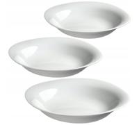 KADAX Assiette creuse 23 cm Blanc 3 pcs