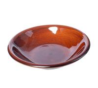 KADAX Assiette creuse 23 cm, Grès, Marron