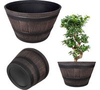 KADAX Bac à plantes Barrelbloom, 53 cm, brun