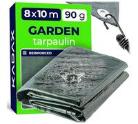 KADAX Bâche de protection imperméable, bâche en tissu renforcée de 80 m², bâche de protection disponible en 15 tailles différentes, bâche de protection pour piscine, meubles de jardin, bâche verte
