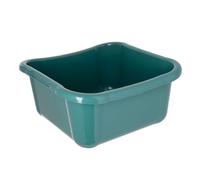 KADAX Bassine à linge rectangulaire, robuste, avec poignées confortables, bac de rangement, bac de nettoyage compact, vert - 12 l