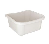 KADAX Bassine à linge rectangulaire, robuste, avec poignées confortables, bac de rangement, bac de nettoyage compact (blanc, 12 l)