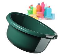 KADAX Bassine en Plastique pour Le Lavage à la Main des Vêtements et de la Vaisselle, Dotée d'une Forme Ronde et de Poignées Ergonomiques (30L, Vert)