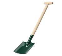 KADAX Bêche de Jardinier pour Creuser, Pelle de Jardin, Pelle avec Manche en Bois, Pelle creusée, Pelle funéraire, Pelle funéraire pour Jardin, sols durs (Ronde, H : 91,5 cm, poignée en T)
