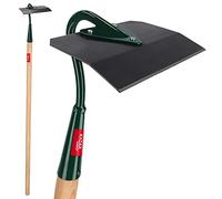 KADAX binette, binette de jardin en métal, binette à désherber avec long manche en bois, accessoire de jardin pour enlever les mauvaises herbes, binette pour ameublir, aérer et désherber le sol (16cm)