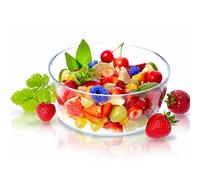KADAX Bol en verre, saladier, bol rond en verre, 19 cm de diamètre, bol profond pour fruits, salade, bonbons, bol à fruits empilable, grand saladier, décoration de table, transparent