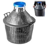 KADAX bonbonne en Verre 20L - Ballons de Fermentation à Large Ouverture avec Panier pour vin, bière & cidre