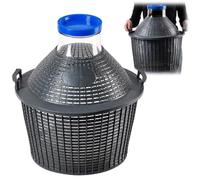 KADAX bonbonne en Verre 25L - Ballons de Fermentation à Large Ouverture avec Panier pour vin, bière & cidre