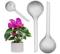 KADAX Boule d'arrosage 400 ml pour plantes, lot de 2, arrosage automatique des plantes, arrosage des plantes d'intérieur, réservoir d'eau en plastique (noir)