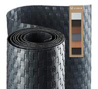 KADAX Brise-vue pour balcon, terrasse, clôture, brise-vue résistant aux intempéries, en rotin synthétique, vendu au mètre, toile de balcon avec serre-câbles, clôture brise-vue (0,9 x 1 m, anthracite)