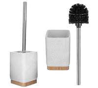 KADAX Brosse WC carrée blanche avec support, sans perçage