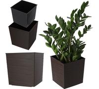 KADAX Cache-pot pour pots de fleurs avec insert moka, 40 cm