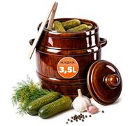 KADAX Cuve de fermentation pour brasseries artisanales "Helios", pot en grès, pot de trempage 3,5L