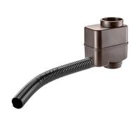 KADAX Collecteur d'eau de pluie pour jardin, tonneau de pluie pour montage facile, voleur de pluie en plastique (moka)