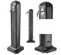 KADAX Colonne d'Eau en Plastique de Jardin Avec Robinet Autonome (Anthracite)