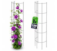 KADAX Colonne en Acier Treillis Tuteur Tuteur Colonne Plantes grimpantes Tour de Vigne Aide à L'escalade Grimpeur Grille Support de Plante Treillis métallique (H: 120cm)