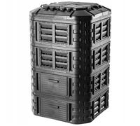 KADAX Composteur de Jardin 1120L, Grand Bac à Compost pour Une Gestion Efficace des Déchets Organiques en Espace Extérieur (Noir)