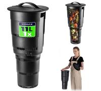 KADAX Composteur de Jardin Souterrain en Plastique, sans Odeur, bac à Compost pour la Fabrication d'engrais, bac à Compost avec Trous d'aération (Noir)