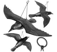 KADAX Corbeau Anti-Pigeon en Plastique, Épouvantail Efficace pour Repousser Les Oiseaux, Préservant Jardin et Balcon Contre Les Intrusions des Pigeons