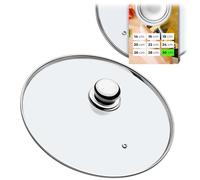 KADAX Couvercle en Verre avec Poignée en Acier, Accessoire Culinaire pour Sublimer vos Casseroles, Marmites et Poêles lors de la Cuisson (30 cm)