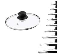 KADAX Couvercle en Verre pour Poeles et Casseroles, Couvercle Résistant à la Chaleur avec Poignée en Plastique pour une Cuisine Facile et Sûre (20 cm)