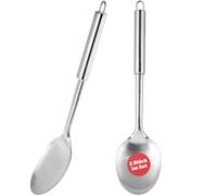 KADAX Cuillère de service en acier inoxydable - Grande cuillère à salade - 33 cm - Cuillère à salade pour riz, pommes de terre, ustensile de cuisine avec poignée ovale